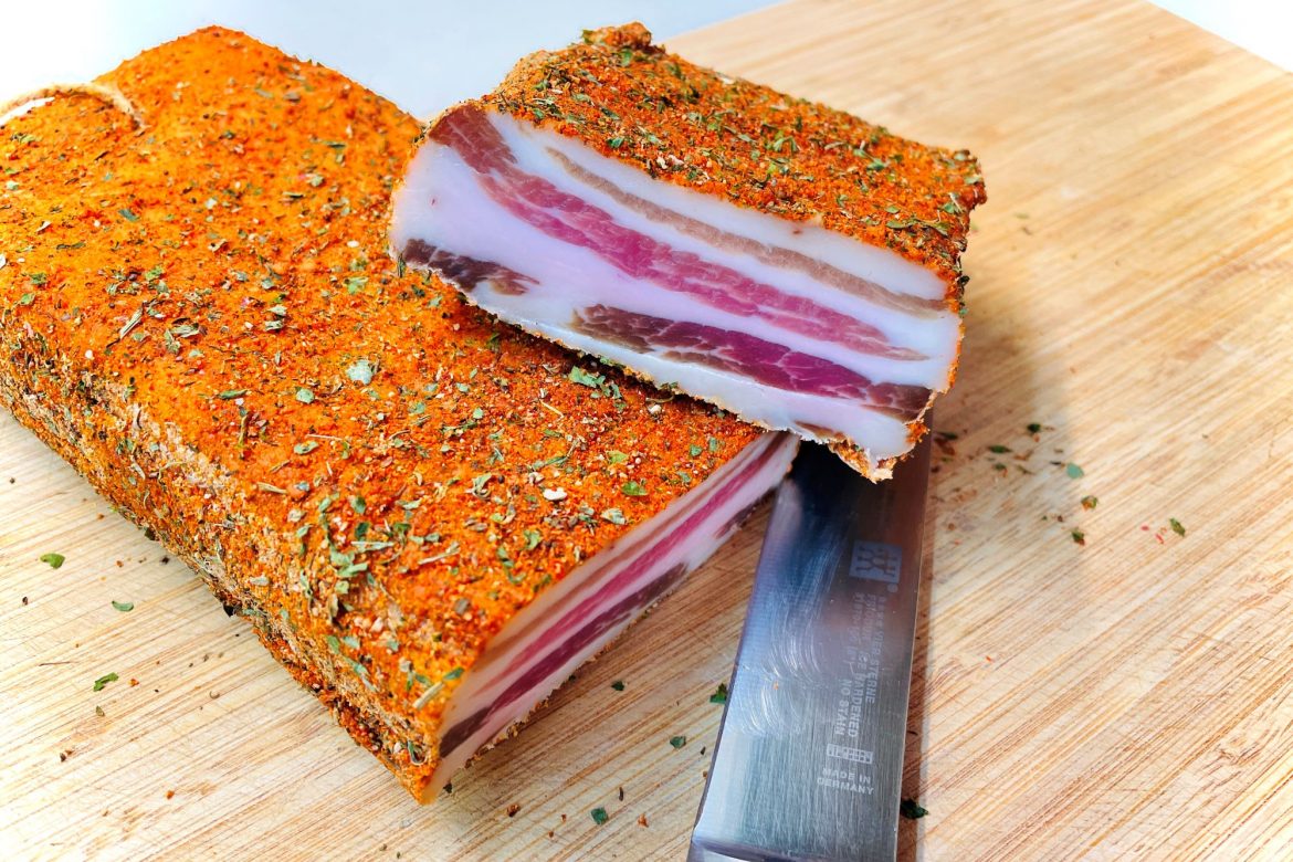 Bacon facut in casa, retete bonfood, reteta bacon, bacon artizanal, bacon retete, retete cu bacon, sunca facuta in casa